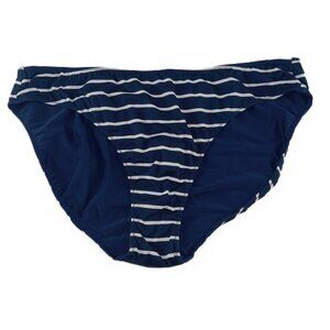 Vineyard Vines Break Stripe Classic Bikini Bottom Women's Size XXL Navy White